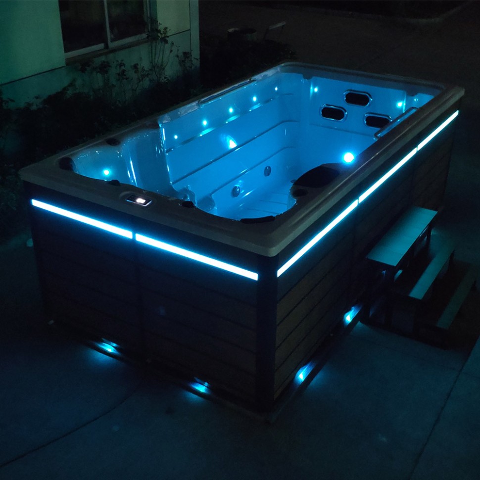 Плавательный СПА бассейн с ламельным противотоком Bigeer Парте (рис.2)